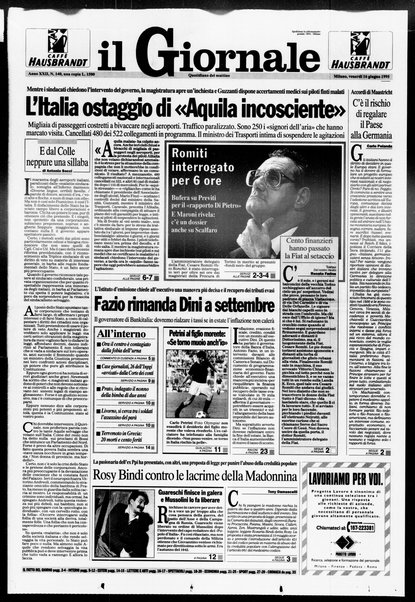 Il giornale : quotidiano del mattino